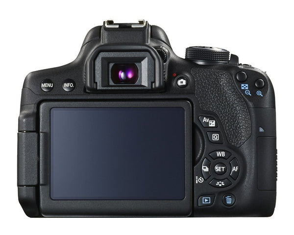 Canon EOS 750D 24.2MP Digital SLR Camera Black with 18-55 IS STM Lens with 8GB Memory Card and Carry Bag
