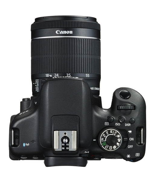 Canon EOS 750D 24.2MP Digital SLR Camera Black with 18-55 IS STM Lens with 8GB Memory Card and Carry Bag