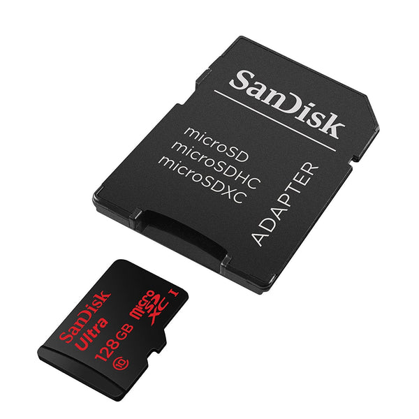 SanDisk Ultra MicroSDXC 128GB UHS-I Class 10 Memory Card (Upto 80 MB/s Speed) with Adapter