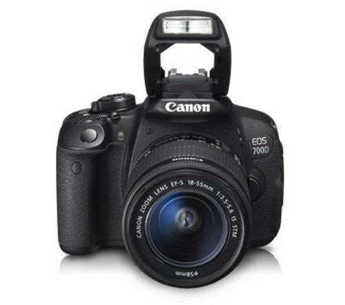 Canon EOS 700D 18MP Digital SLR Camera (Black) with 18-55mm IS II and 55-250mm IS II Lens, 8GB card and Carry Bag