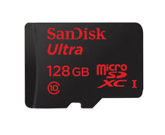 SanDisk Ultra MicroSDXC 128GB UHS-I Class 10 Memory Card (Upto 80 MB/s Speed) with Adapter