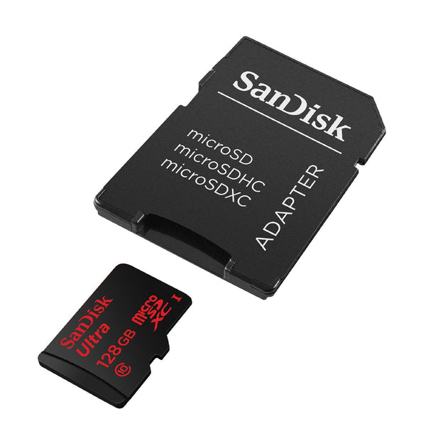 SanDisk Ultra MicroSDXC 128GB UHS-I Class 10 Memory Card (Upto 80 MB/s Speed) with Adapter