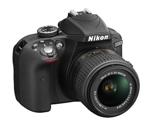 Nikon D3300 24.2MP Digital SLR Camera, Black with AF-P DX NIKKOR 18-55mm f/3.5-5.6G ED VR Lens, Memory Card and Camera Bag